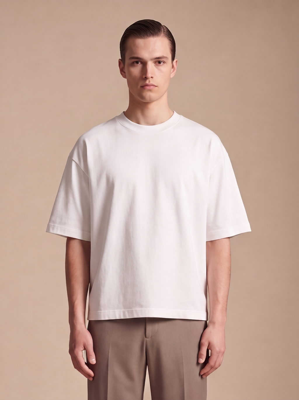 BOXY FIT T-SHIRT — WHITE
