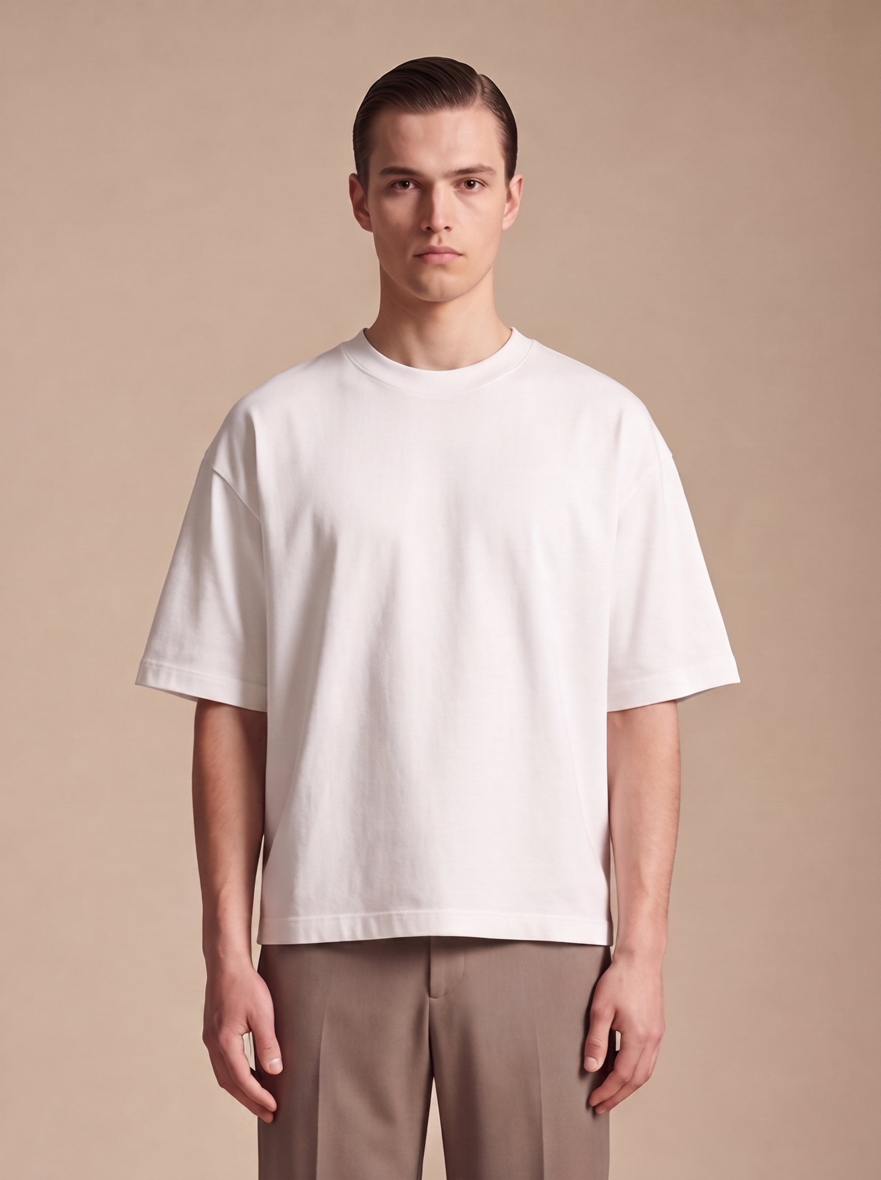 BOXY FIT T-SHIRT — WHITE